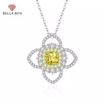 BELLA BOX Подвеска в виде солнечного цветка, многоцветное модное свадебное и помолвочное ювелирное изделие розовый