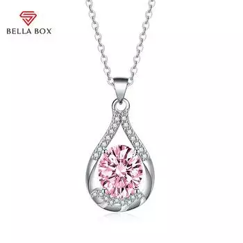 BELLA BOX Простое ожерелье с каплями воды, многоцветное модное свадебное помолвочное ювелирное изделие синий