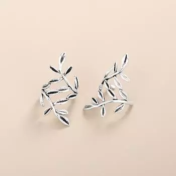 BELLA BOX, простой новый лист в Южной Корее, без зажима для пирсинга ушей, Fresh Sen, винтажные студенческие аксессуары для ушей single белый