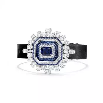 BELLA BOX ретро роскошный полный сапфировый браслет на запястье браслет кулон подходит для женщин повседневные вечерние модные украшения No.2 синий