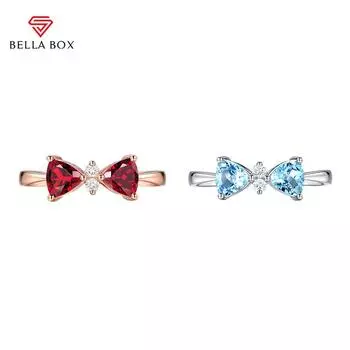 BELLA BOX Роскошное женское кольцо с открытым регулируемым размером ювелирных изделий для свадебной вечеринки, оптовая продажа, подарок Resizable синий