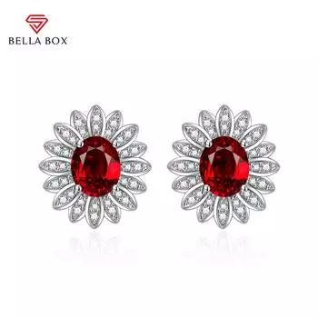 BELLA BOX Роскошные женские модные серьги-подсолнухи на свадьбу, помолвку, подарок на вечеринку зелёный