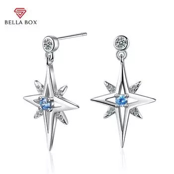 BELLA BOX Роскошные женские серьги-подвески на свадьбу, помолвку и вечеринку