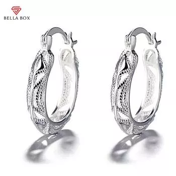 BELLA BOX серьги-кольца ручной работы с гравировкой, женские пляжные аксессуары в богемном стиле, стильные универсальные простые женские украшения в стиле бохо