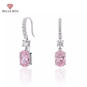 BELLA BOX серьги-подвески для женщин, простой элегантный дизайн, женские аксессуары для ушей, повседневная одежда, модные украшения для свадебной вечеринки белый