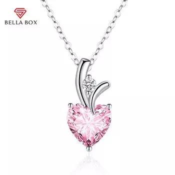 BELLA BOX Сердце Кулон Ожерелье Многоцветные Модные Свадебные Помолвочные Ювелирные Изделия синий