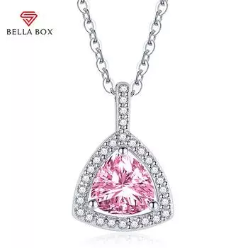 BELLA BOX треугольный кулон ожерелье несколько цветов модные свадебные помолвочные украшения синий