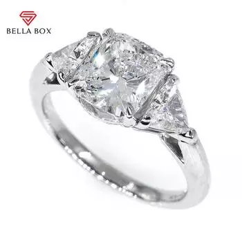 Bella Box Великолепное белое большое квадратное каменное женское обручальное кольцо, ювелирное изделие, кольцо на палец для свадьбы, вечеринки 10 белый