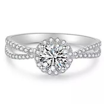 BELLA BOX Новое корейское кольцо с цирконами, предложение руки и сердца, подарок на годовщину свадьбы, кольцо с подсолнухом 6-no. платиновый