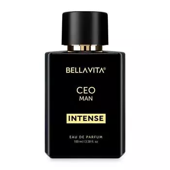 Bella Vita Luxury Ceo Men Intense Eau De Parfum Жидкие духи с бергамотом, лавандой и орхидеей | Древесный и мускусный стойкий аромат EDP, 100 мл