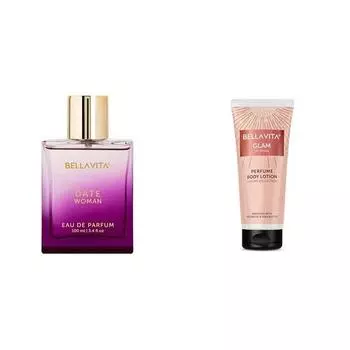 Bella Vita Luxury Date Woman Eau De Parfum Glam Woman Парфюмированный лосьон для тела, кожи с аргановым маслом и маслом ши 200 мл