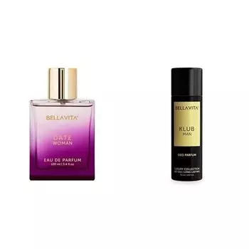 Bella Vita Luxury Date Woman Eau De Parfum KLUB Man No Gas Body Deodorant Parfum для мужчин с лимонной розой и ванильюMusky and Body Perfume DEO 150 мл