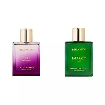 Bella Vita Luxury Date Woman Eau De Parfum IMPACT MAN Eau De Cologne Духи с мандарином, апельсином, пачулями, кедровым, древесным, цитрусовым, стойким