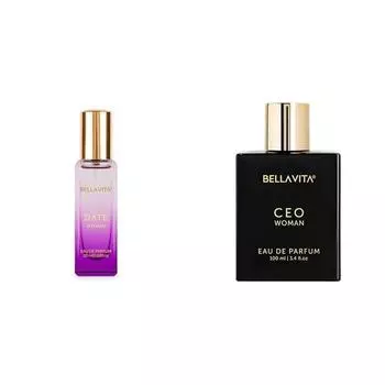 Bella Vita Luxury Date Woman Eau De Parfum с розовым перцем, жасмином и ванилью. Премиум-стойкая цветочная композиция для женщин 20 мл.
