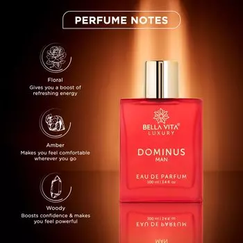 Bella Vita Luxury DOMINUS MAN Eau De Parfum Парфюмированная вода с ароматом агара, сандалового дерева и ванильного кедра | Woody Spicy EDP Стойкий аромат для мужчин 100 мл