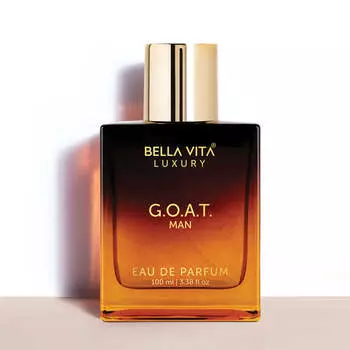 Bella Vita Luxury G.O.A.T Eau De Parfum Духи для мужчин с бергамотом, лавандой и пачули | Стойкий древесный и восточный аромат EDP, 100 мл