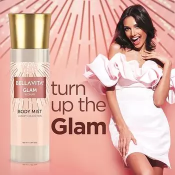 Bella Vita Luxury Glam Женский парфюм-спрей для тела с освежающим цветочным и стойким ароматом жасмина, 150 мл 150 ml