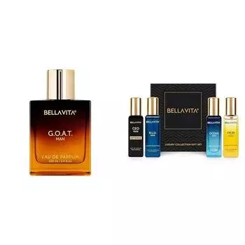 Bella Vita Luxury GOAT Man Eau De Parfum Collection Eau De Parfum 4 x 20 мл для мужчин с ароматом OUD GOLD OCEAN BLU и CEO Man Perfume