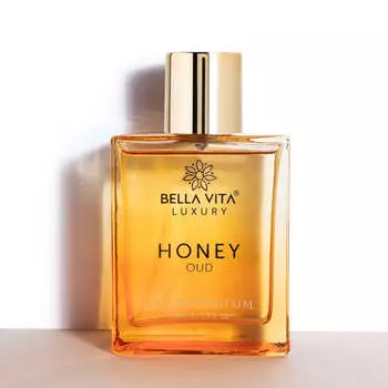 Bella Vita Luxury Honey Oud Eau De Parfum Парфюм унисекс для мужчин и женщин с нотами пачули, ванили и бергамота | Цветочный, пряный ароматизатор EDP, 100 мл