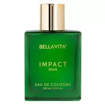 Bella Vita Luxury IMPACT MAN Eau De Cologne Духи с мандарином, пачули, кедром | Стойкий аромат EDC для мужчин 100 мл