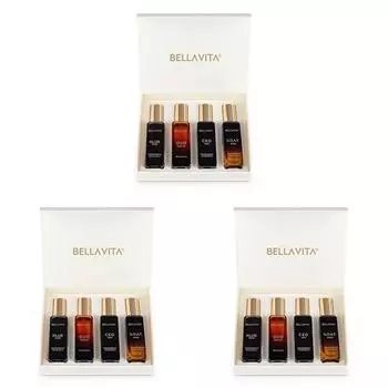 Bella Vita Luxury Man Жидкие духи Подарочный набор 4 X 20 мл для мужчин Oud, Ceo, GOAT Духи, цитрусовый стойкий аромат EDP (Пакет из 3)