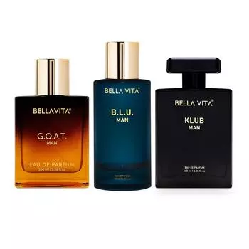Bella Vita Luxury Men Best Of Liquid Perfumes Combo, набор из 3 премиальных стойких ароматов Edp