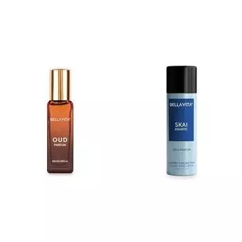 Bella Vita Luxury OUD PARFUM Intense Unisex SKAI AQUATIC No Gas Deodorant Body Parfum для мужчин с бергамотом, ананасом, лавандой