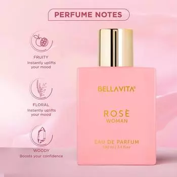 Bella Vita Luxury Rose Woman Eau De Parfum Духи для женщин с черной смородиной, ванилью, жасмином | 100ML