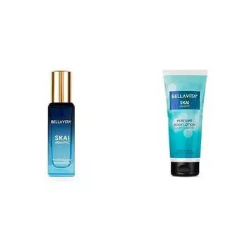 Bella Vita Luxury Skai Aquatic Unisex Eau De Cologne Skai Aquatic Парфюмированный лосьон для тела для питания, увлажнения, мягкости, эластичности, 200 мл