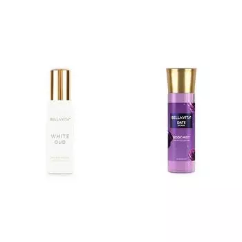 Bella Vita Luxury White Oud Unisex Eau De Parfum Date Women Body Spray Mist Духи для освежения, цветочные и ванильные, стойкие, 150 мл