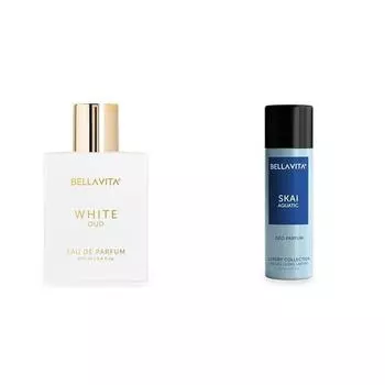 Bella Vita Luxury White Oud Unisex Eau De Parfum SKAI AQUATIC No Gas Deodorant Body Parfum для мужчин с бергамотом, ананасом, лавандой