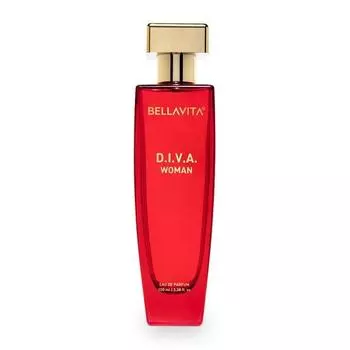 Bella Vita Luxury Women Diva Eau De Parfum Жидкие духи с бергамотом, черной смородиной, фруктовым стойким ароматом EDP 100 мл
