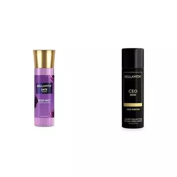 Bella Vita Спрей для тела Luxury Date Women с освежающим цветочным и ванильным стойким ароматом, 150 мл CEO MAN Body Parfum