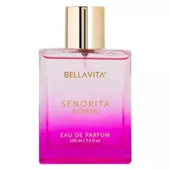 BELLAVITA SENORITA Woman EDP – Стойкие цветочные и фруктовые женские духи премиум-класса, юдзу, лотос, магнолия, мускус | Идеально подходит для дневных мероприятий, 100 мл 100 ML