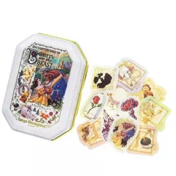 Belle Beast Консервированный набор наклеек Disneyland Beauty and the Beast Disney Princess Disney Goods Souvenir & [Tokyo Limited]