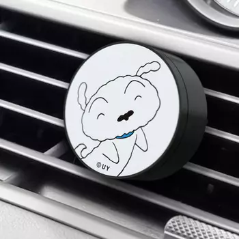 [BelleaMant] Crayon Shin-chan Animal Friends Автомобильный освежитель воздуха с персонажем из металла Тип вентиляционного отверстия Белая собака Black Cherry (Intensity: 5)