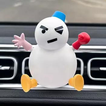 [BelleaMant] Фигурка снеговика из фильма Shinchan, автомобильный освежитель воздуха, диффузор White Musk (Intensity: 2)