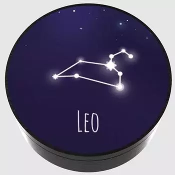 [BelleaMant] Освежитель воздуха для автомобиля Zodiac, металлический, тип дефлектора, Лев Black Cherry (Intensity: 5)