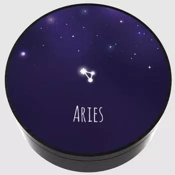 [BelleaMant] Освежитель воздуха для автомобиля Zodiac, металлический, тип дефлектора, Овен Black Cherry (Intensity: 5)