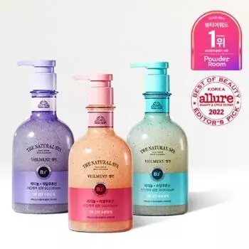 Bellman Natural Spa Увлажняющий сияющий скраб для умывания 400 мл 6 видов на выбор 1 розовая соль