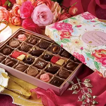 Belluna Gourmet Valentine Chocolate Sweets Gift Chocolate Present Merry Chocolate Assorted Chocolate Pieces (24 / Ассортимент)