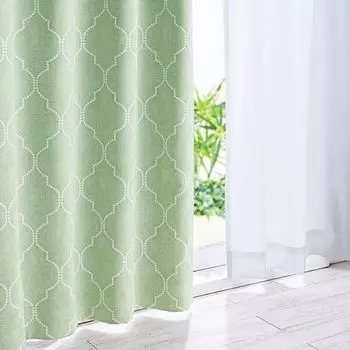 BELLUNA Комплект узорчатых штор 1 класса светопроницаемости, с защитой от УФ-лучей, тепловых, для дневного и ночного времени, для энергетической комнаты, 2 шторы и 2 кружевные плитки, регулируемые, машинной стирки, шириной 100 см, 4,