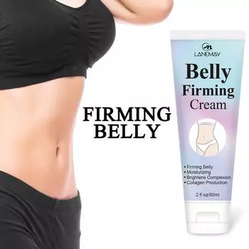Belly Firming Cream - Крем для подтяжки кожи живота, бедер и ягодиц, увлажняющий укрепляющий лосьон с мощными натуральными ингредиентами, 60 г