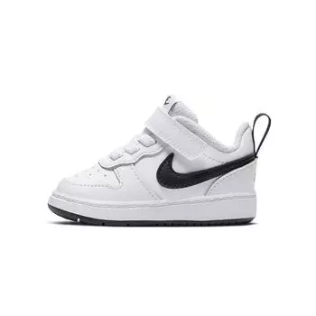 Бело-черные детские кроссовки Nike Court Borough Low 2 TD BQ5453-104 23.5