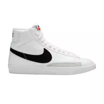 Бело-черные кроссовки Nike Blazer Mid GS CZ7531-100