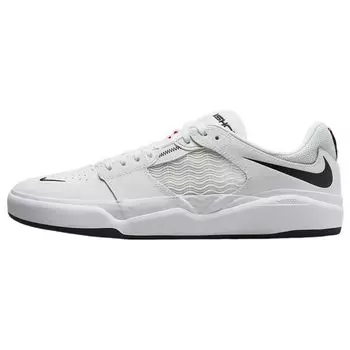 Бело-черные кроссовки унисекс Nike Ishod Wair Premium SB DZ5648-101 45