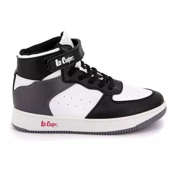 Бело-черные высокие кеды Child LEE COOPER 36 чёрный