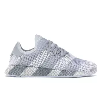 Бело-серые кроссовки унисекс adidas Deerupt AC7755