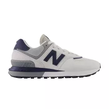Бело-темно-синие кроссовки унисекс New Balance 574 Legacy U574LGHY