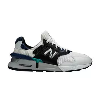 Бело-угольно-синие кроссовки унисекс New Balance 997S MS997JCD